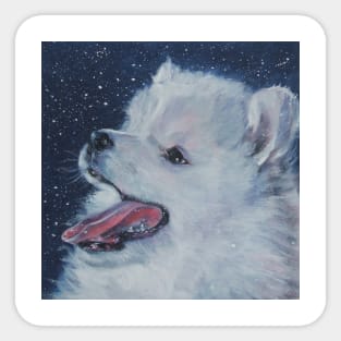 samoyed Fine Art Painting Sticker